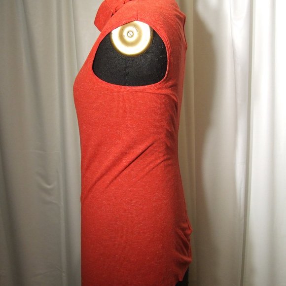 Red Tank Top with Turtleneck Stretchy Women's Size M by W118 by Walter Baker - Picture 3 of 4